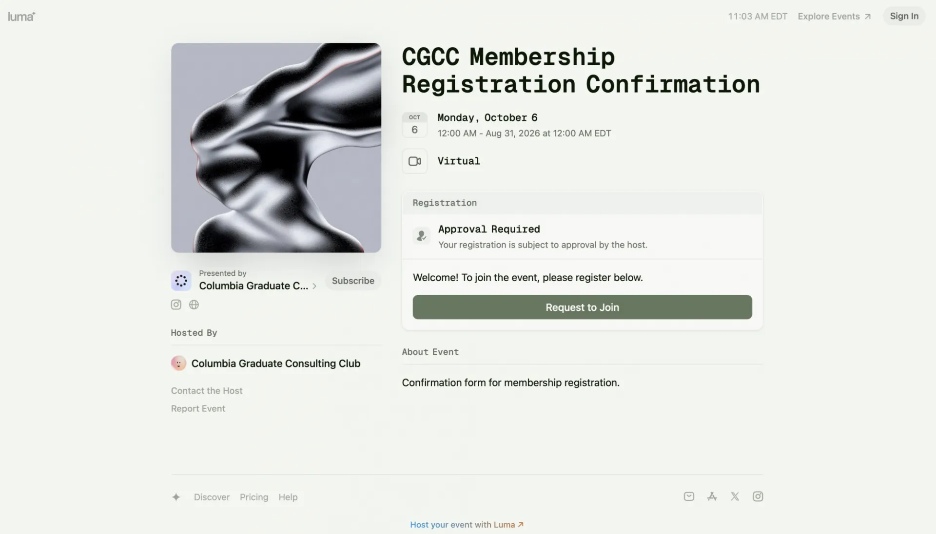Membership page image